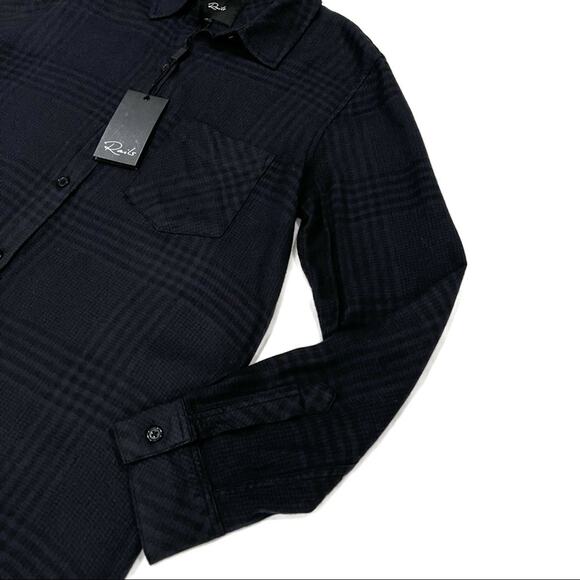 Rails Bianca Shirtdress In Charcoal Shadow Size XS NWT Front Button Long Sleeves - Picture 13 of 13